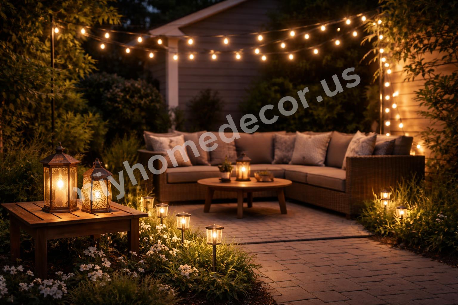 Double duty garden lighting decor small yard