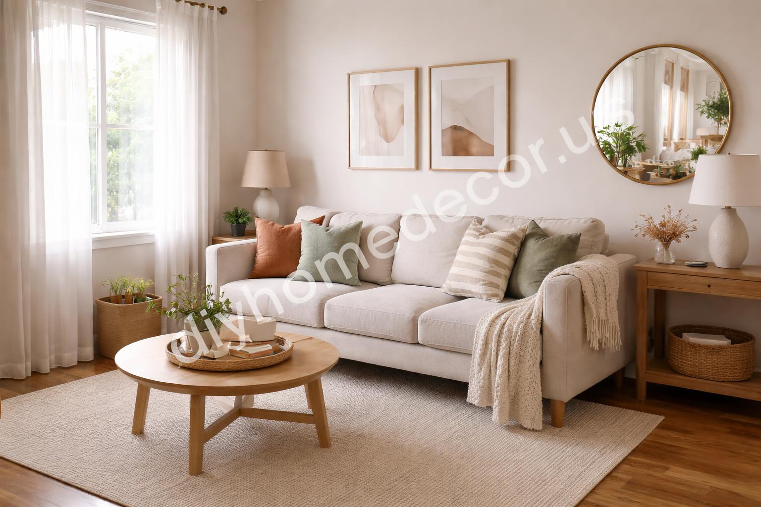 Finished modern living room budget style