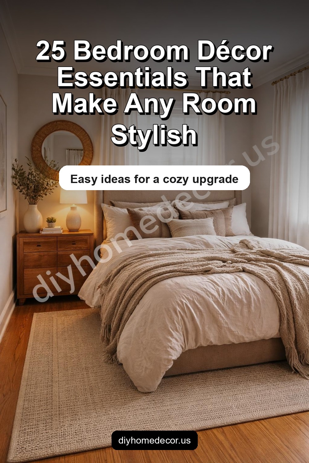 Pinterest image for 25 Bedroom Décor Essentials Every Stylish Home Needs