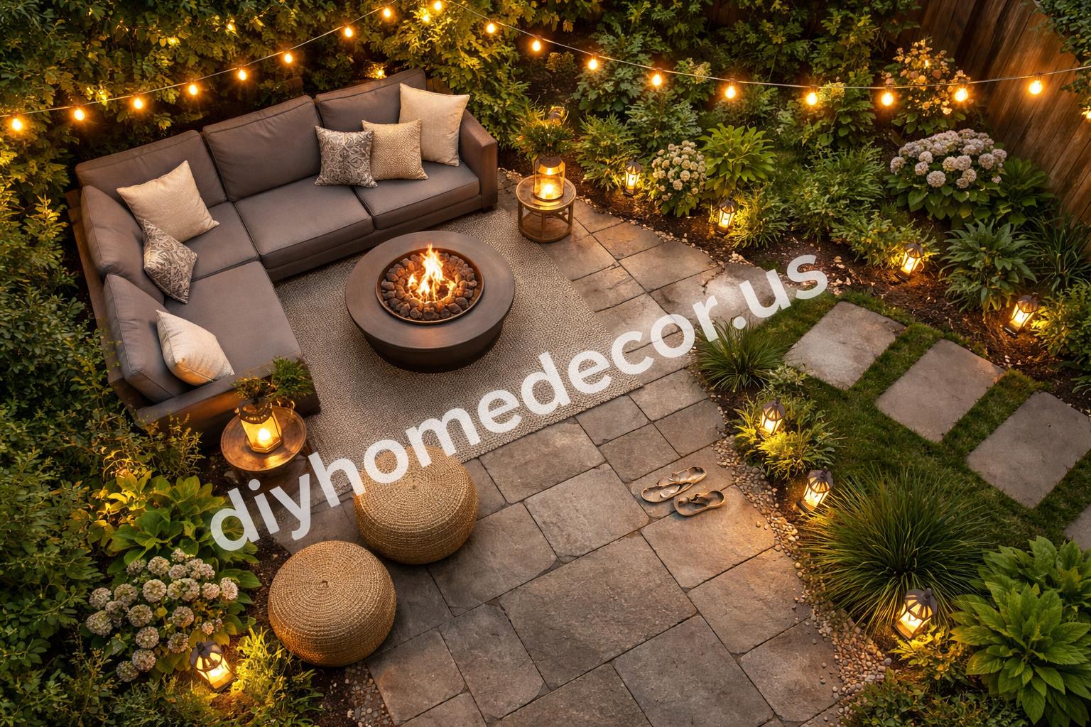 Small yard lighting zones layout