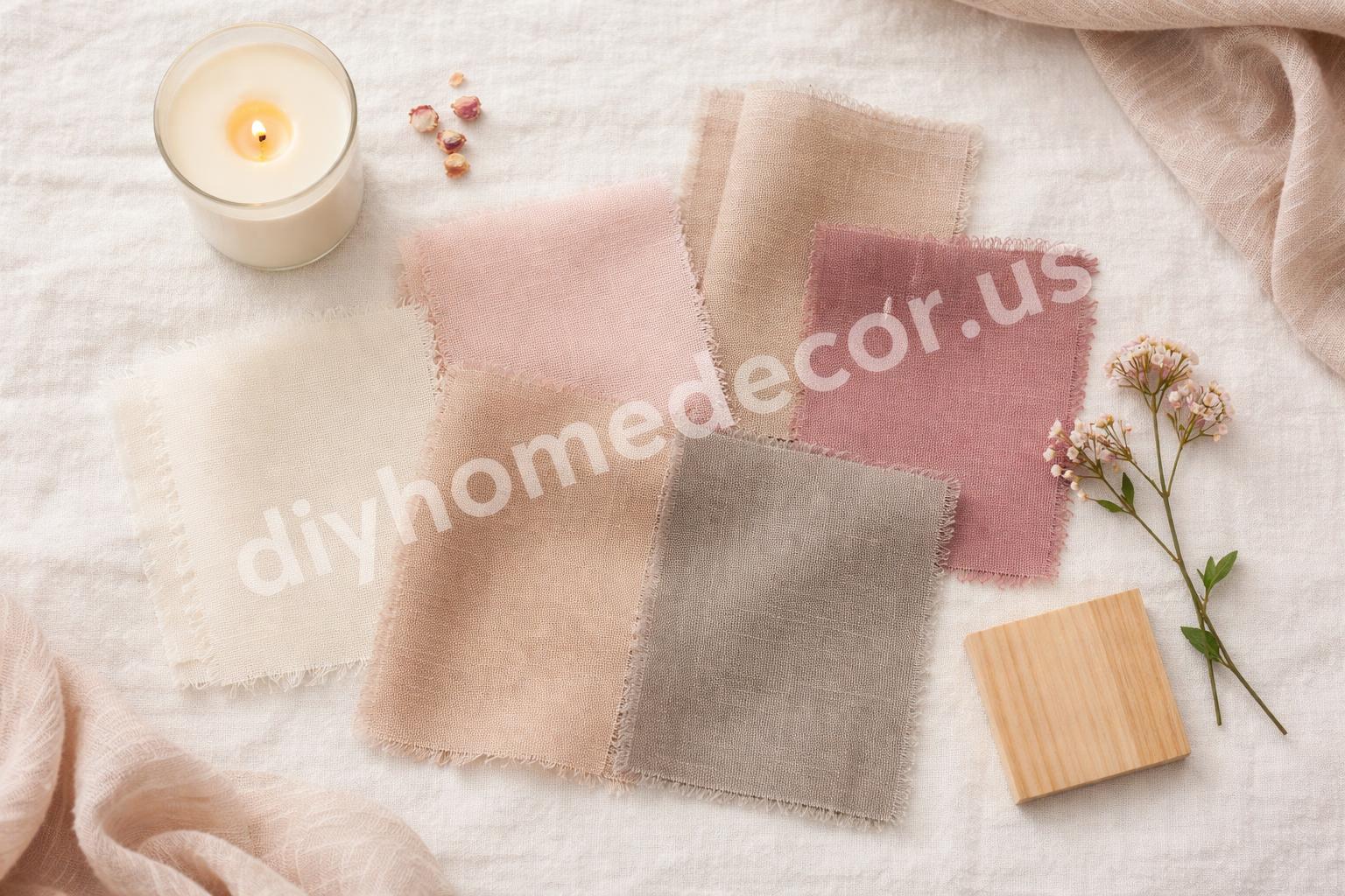 Soft romantic bedroom color palette