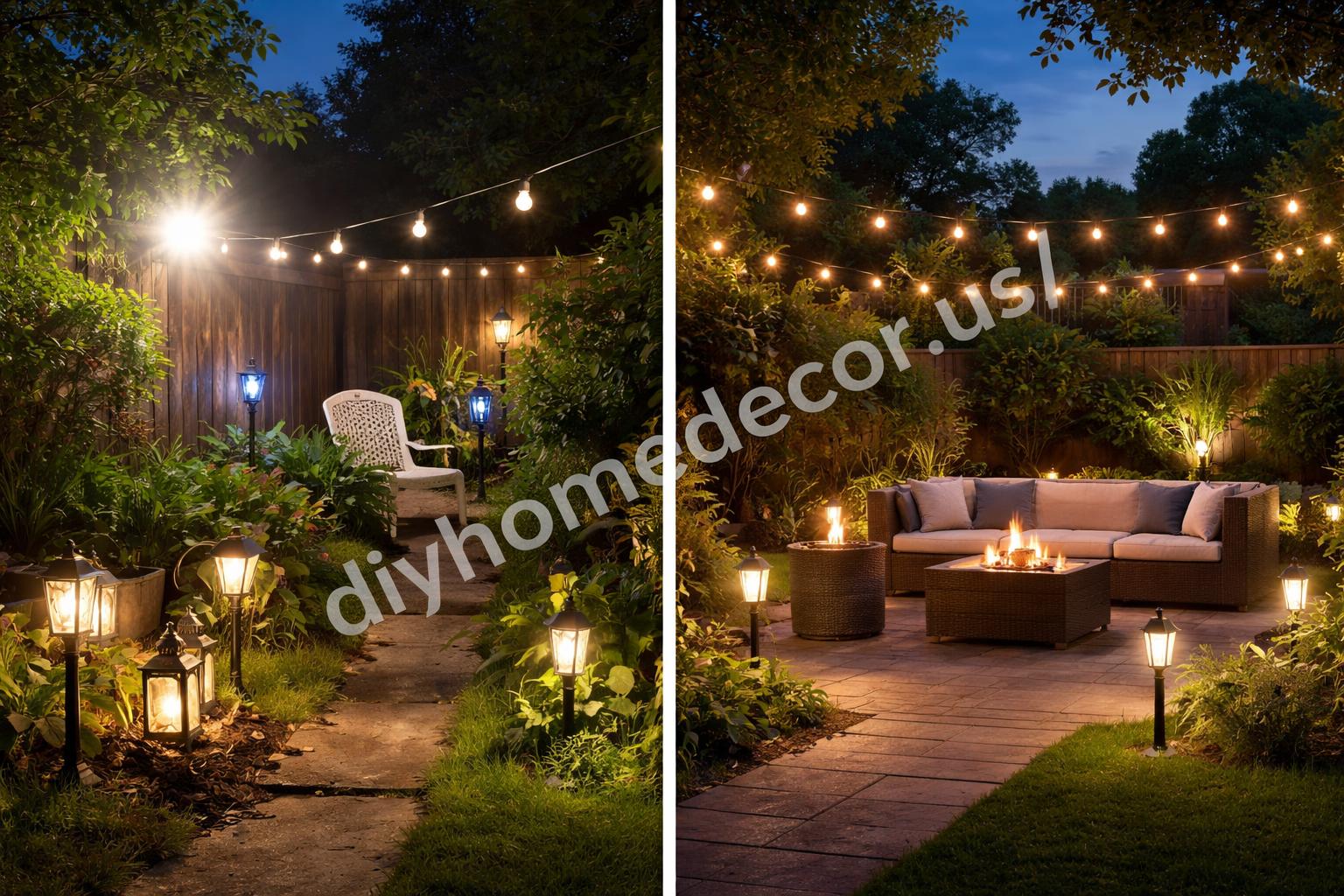 Common backyard lighting mistakes comparison